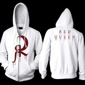 RED QUEEN BLOOD LOGO ZIP UP HOODIE